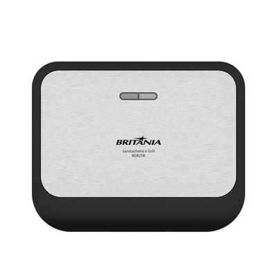 Sanduicheira E Grill Britânia Inox 2 Em 1 750W BGR25B 110V