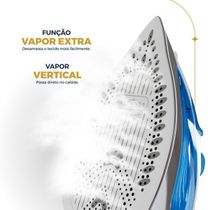 Ferro de Passar a Vapor Britânia 320ml Base em Cerâmica BFV70