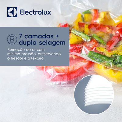 Sacos para Seladora a Vácuo Electrolux  20 Unidades Não se aplica