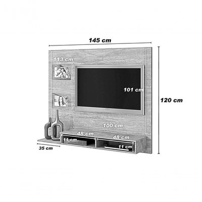 Painel Para Tv Ate 46 Polegadas Hades Valdemoveis