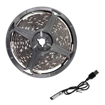 Fita Led Rgb Controle Via App Celular 5 Metros 5v Usb Para Tv Pc Carro Quarto Decoração