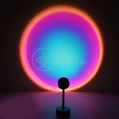 Mini Ring Light Sunset Projetor Lâmpada Usb Arco Íris