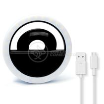 Anel De Luz Selfie Mini Ring Light Android E Ios - Preto