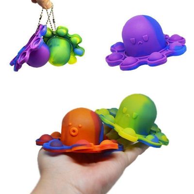 Chaveiro Polvo Reversível Fidget Antistress Sensorial