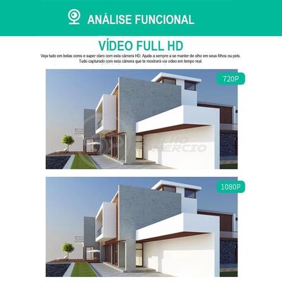 Câmera Ip Rotativa Speed Dome 355º Prova Dágua Wifi Hd 1080P