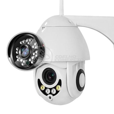 Câmera Ip Rotativa Speed Dome 355º Prova Dágua Wifi Hd 1080P