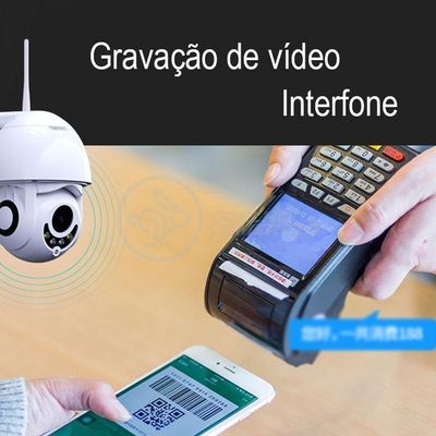 Câmera Ip Rotativa Speed Dome 355º Prova Dágua Wifi Hd 1080P
