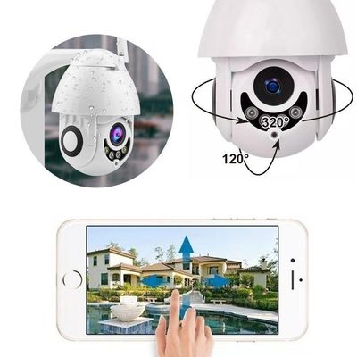 Camera Ip Giratoria Speed Dome Wifi Resiste Agua Segurança