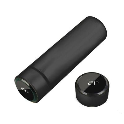 Garrafa Térmica Inteligente De Inox 500ml Led Preto