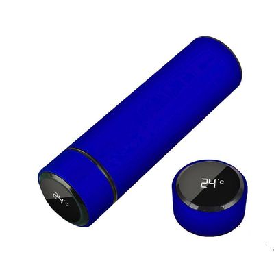Garrafa Térmica Inteligente De Inox 500ml C/sensor Azul