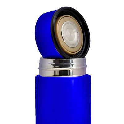 Garrafa Térmica Inteligente De Inox 500ml C/sensor Azul