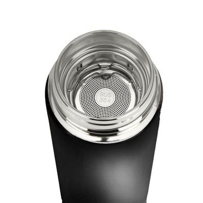 Garrafa Térmica Inteligente De Inox 500ml Led Preto