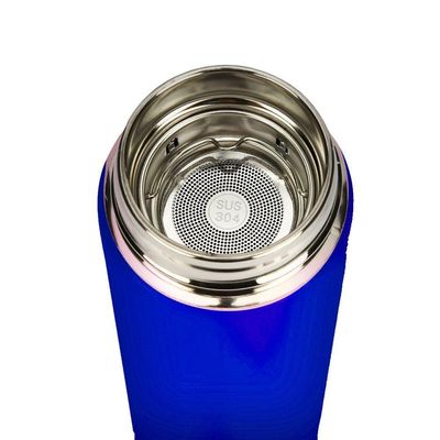 Garrafa Térmica Inteligente De Inox 500ml Led Azul