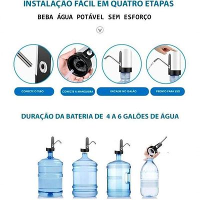 Bomba Para Galao De Agua Eletrica Recarregavel Mls-018