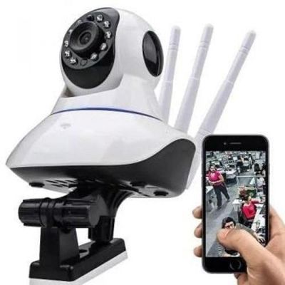 Camera Segurança Ip Wifi Robozinho Com Audio Hd 1.3Mp