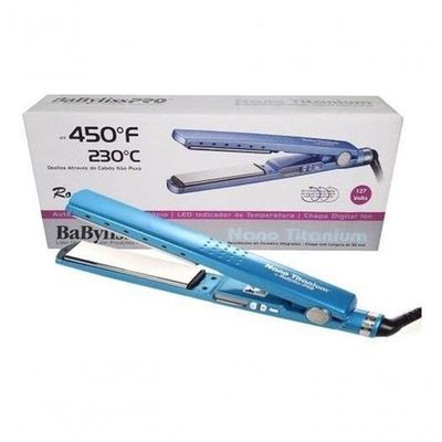 Prancha Alisadora Babylisspro Nano Titanium Azul 220v