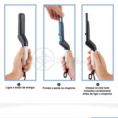 Prancha Alisadora Escova Modeladora Fb161 Bivolt