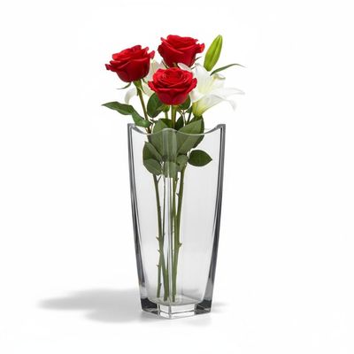 Vaso em cristal L'Hermitage Noble 29,7cm: Brilho e elegância clássica para sua decoração