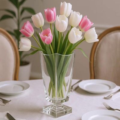 Vaso em cristal com pé L'Hermitage Noble 36,4cm: Imponência e brilho para sua decoração