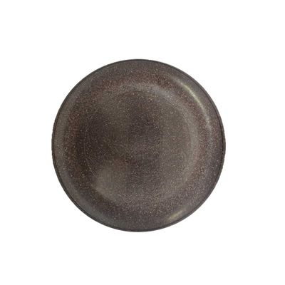 Prato Raso Lanche Marrom 20cm Bar Festa Restaurante BPA Free