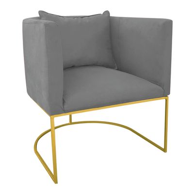 KIT 02 POLTRONAS PAOLA SUEDE GRAFITE BAS
