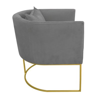 KIT 02 POLTRONAS PAOLA SUEDE GRAFITE BAS