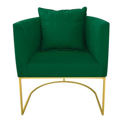 KIT 02 POLTRONAS PAOLA SUEDE VERDE BASE