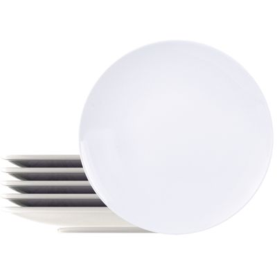 Prato Raso de Porcelana Leonora 25cm 12 Unidades - Tramontina 96010/204