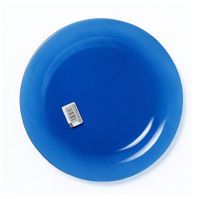 Prato Raso de Vidro Diamante Sky Azul 22,4cm 24 Unidades - Nadir 5837