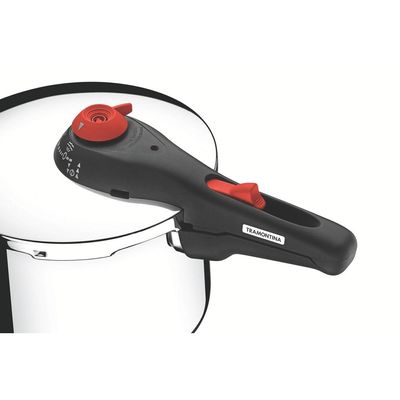 Panela De Pressão 6l Tramontina Aço Inox Fundo Triplo Solar