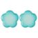 CONJUNTO 2 PRATOS FLOR LE CREUSET 23CM EM CERÂMICA AZUL COOL MINT 91029200496070