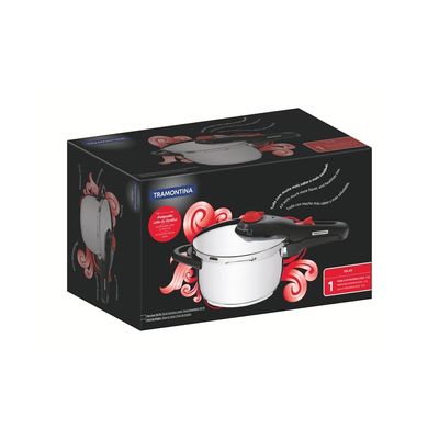 Panela De Pressão 4,5l Tramontina Aço Inox Fundo Triplo Solar