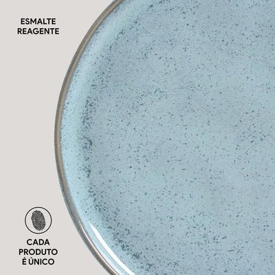 Conjunto de Pratos Rasos Porto Brasil Linhas Bio Breeze 27,5cm - 6 Peças