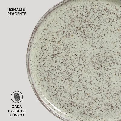 Conjunto de Pratos para Pão Porto Brasil Bio Pistache - 6 Peças
