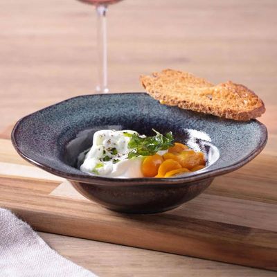 Conjunto de Pratos de Sobremesa Porto Brasil Orgânico Titanium 250ml - 4 Peças
