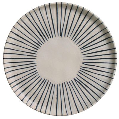 Conjunto com 6 Pratos de Sobremesa Porto Brasil Bio Elemento em Stoneware 21,5cm – Cinza