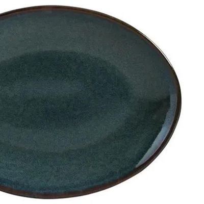 Conjunto de Pratos de Sobremesa Ovais Porto Brasil Orgânico Oceano 22,5cm - 6 peças