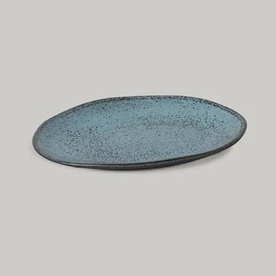 Conjunto de Pratos de Sobremesa Ovais Porto Brasil Orgânico Night Sky 22,5cm - 6 peças