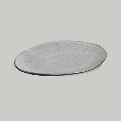 Conjunto de Pratos de Sobremesa Ovais Porto Brasil Orgânico Dust 22,5cm - 6 peças
