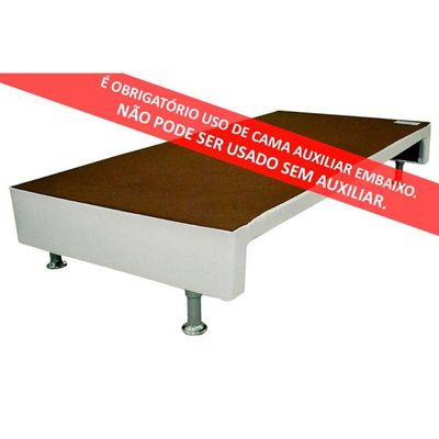Conjunto Box Solteiro: Colchão Espuma Paropas D33 Confort Ultra Firme+Base CRC Corano White (88x188)