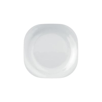 Prato Raso Nadir Plaza em Vidro Branco 27cm UNICA
