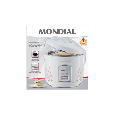 Panela Elétrica de Arroz Mondial Bianca Rice NPE-05-5X Branca 5 Xícaras - 220V UNICA