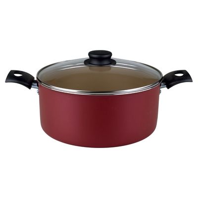 Caçarola Aluminio 24CM Turim Tramontina Vermelha UNICA