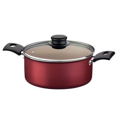 Caçarola Aluminio 24CM Turim Tramontina Vermelha UNICA