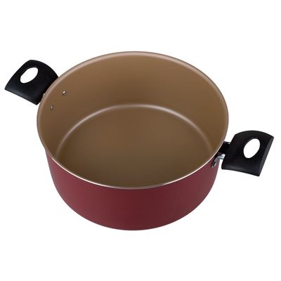 Caçarola Aluminio 24CM Turim Tramontina Vermelha UNICA