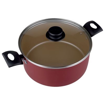 Caçarola Aluminio 24CM Turim Tramontina Vermelha UNICA