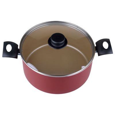 Caçarola Aluminio 24CM Turim Tramontina Vermelha UNICA