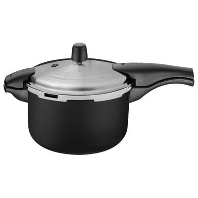 Panela de Pressão 24 cm 6L Vancouver Effect Preta Tramontina