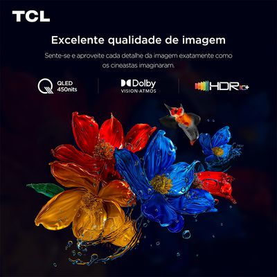 Tv Tcl 85 Polegadas 85pk7 Qled Smart 4k Uhd Google Assist Preto / Bivolt