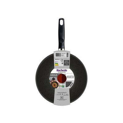 Frigideira Wok Rochedo Robusta 25cm Grafite Grafite